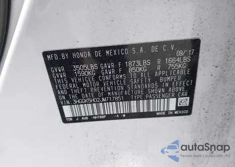 2018 Honda Fit Ex-L из США, поврежденный, VIN 3HGGK5H02JM717851